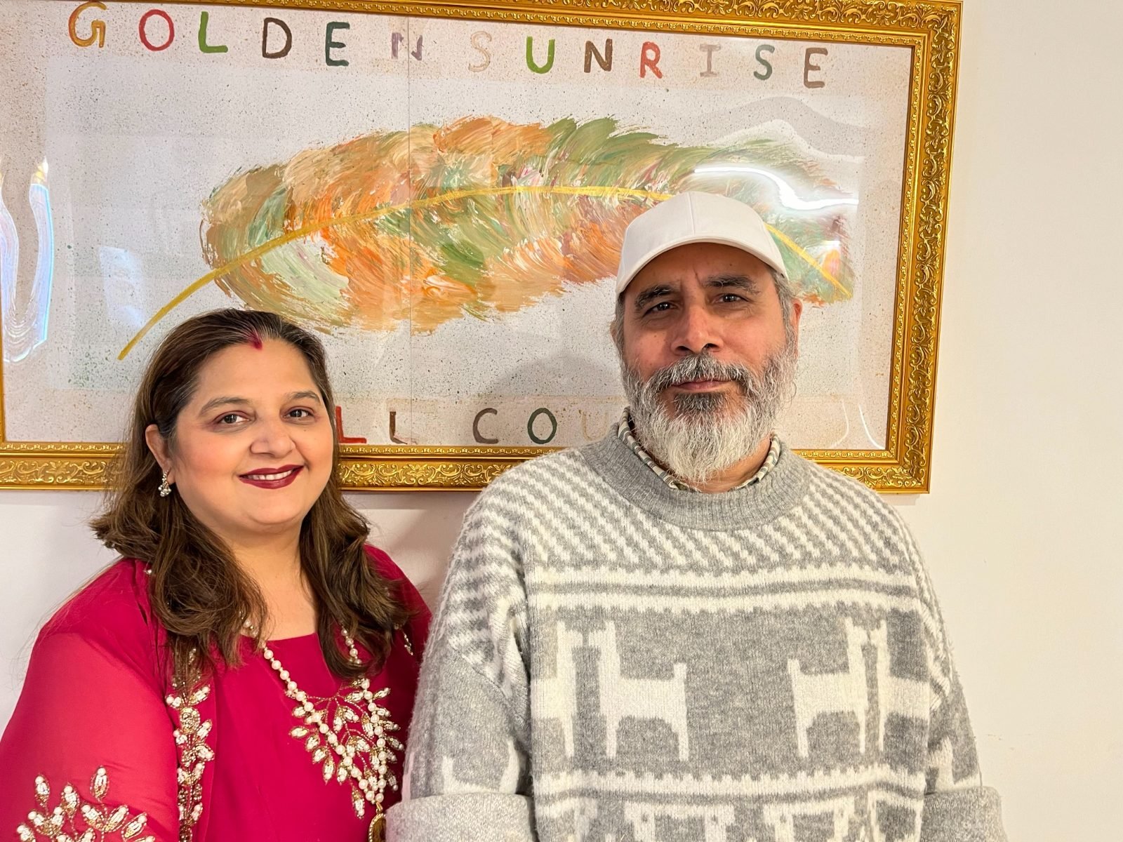 Manu Shandilya Ji with a visitor